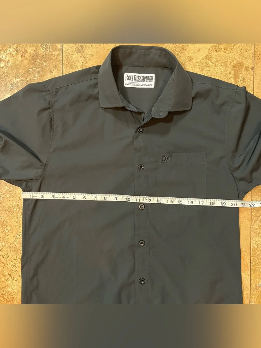 Dixxon Flannel Co Men’s Performance Bamboo Series Short Sleeve Shirt M Black